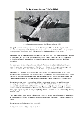 A preview of a PDF biography for Rhodes, George